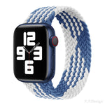 Dây đồng hồ nylon bện một vòng cho Apple Watch Series 8&7 41mm / SE 2&6&SE&5&4 40mm / 3&2&1 38mm, Dành cho Apple Watch Series 8&7 41mm,155mm, Dành cho Apple Watch Series 8&7 41mm, 155mm