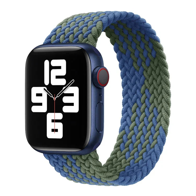 Dây đồng hồ nylon bện một vòng cho Apple Watch Series 8&7 41mm / SE 2&6&SE&5&4 40mm / 3&2&1 38mm, Dành cho Apple Watch Series 8&7 41mm,155mm, Dành cho Apple Watch Series 8&7 41mm, 155mm