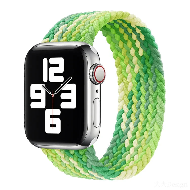 Dây đồng hồ nylon bện một vòng cho Apple Watch Series 8&7 41mm / SE 2&6&SE&5&4 40mm / 3&2&1 38mm, Dành cho Apple Watch Series 8&7 41mm,155mm, Dành cho Apple Watch Series 8&7 41mm, 155mm