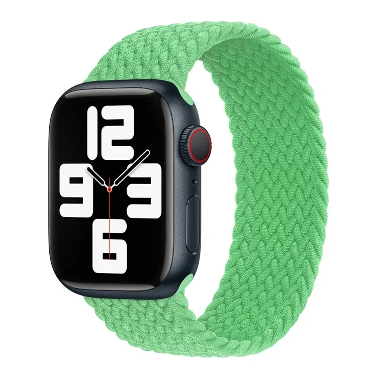 Dây đồng hồ nylon bện một vòng cho Apple Watch Series 8&7 41mm / SE 2&6&SE&5&4 40mm / 3&2&1 38mm, Dành cho Apple Watch Series 8&7 41mm,155mm, Dành cho Apple Watch Series 8&7 41mm, 155mm