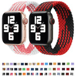 Dây đồng hồ nylon bện một vòng cho Apple Watch Series 8&7 41mm / SE 2&6&SE&5&4 40mm / 3&2&1 38mm, Dành cho Apple Watch Series 8&7 41mm,155mm, Dành cho Apple Watch Series 8&7 41mm, 155mm