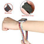 Dây đồng hồ nylon bện một vòng cho Apple Watch Series 8&7 41mm / SE 2&6&SE&5&4 40mm / 3&2&1 38mm, Dành cho Apple Watch Series 8&7 41mm,155mm, Dành cho Apple Watch Series 8&7 41mm, 155mm