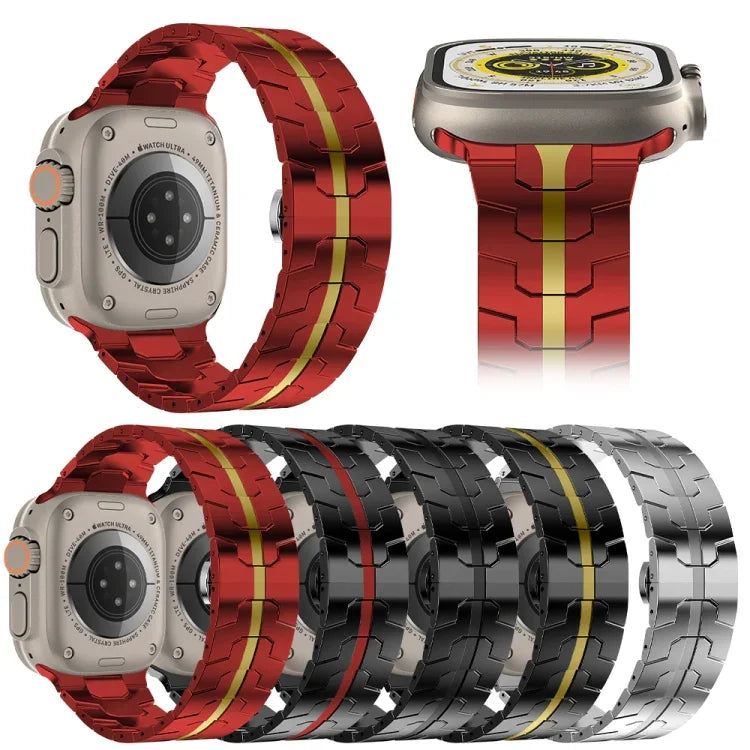 Dây đồng hồ thép, Dành cho Apple Watch Series 8&7 41mm / SE 2&6&SE&5&4 40mm / 3&2&1 38mm, Dành cho Apple Watch Ultra 49mm / Series 8&7 45mm / SE 2&6&SE&5&4 44mm / 3&2&1 42mm