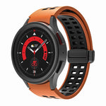 Dây đồng hồ silicone khóa gập lỗ đôi, cho Samsung Galaxy Watch5 Pro