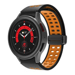 Dây đồng hồ silicone khóa gập lỗ đôi, cho Samsung Galaxy Watch5 Pro