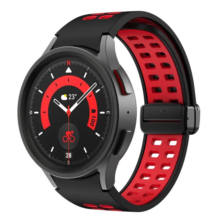 Dây đồng hồ silicone khóa gập lỗ đôi, cho Samsung Galaxy Watch5 Pro