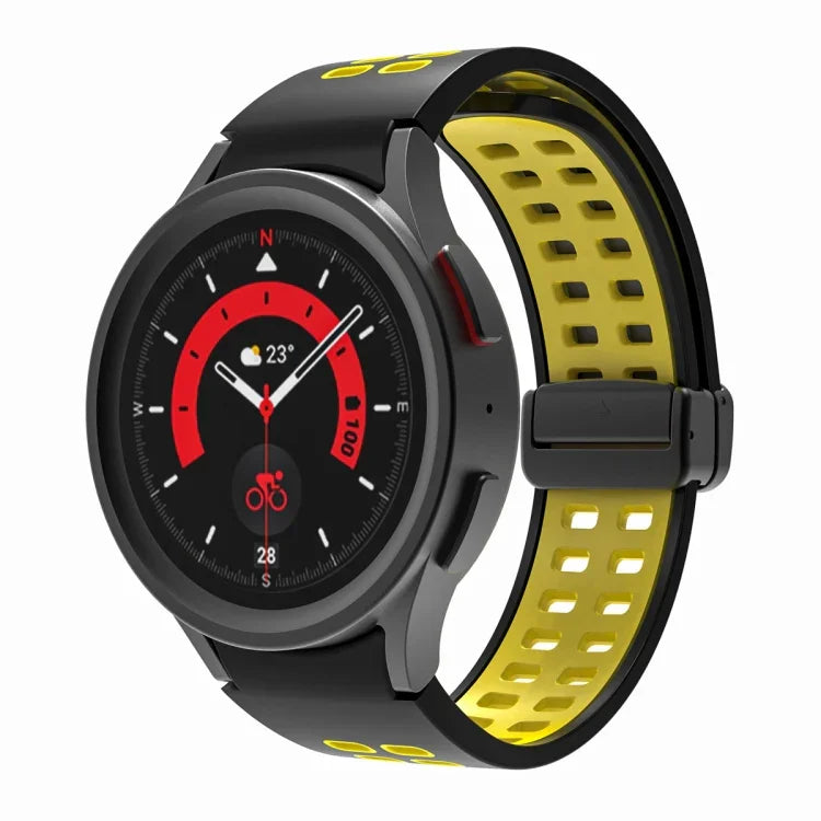Dây đồng hồ silicone khóa gập lỗ đôi, cho Samsung Galaxy Watch5 Pro
