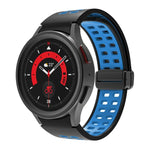 Dây đồng hồ silicone khóa gập lỗ đôi, cho Samsung Galaxy Watch5 Pro