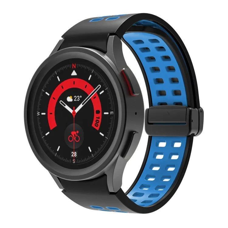 Dây đồng hồ silicone khóa gập lỗ đôi, cho Samsung Galaxy Watch5 Pro