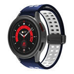 Dây đồng hồ silicone khóa gập lỗ đôi, cho Samsung Galaxy Watch5 Pro