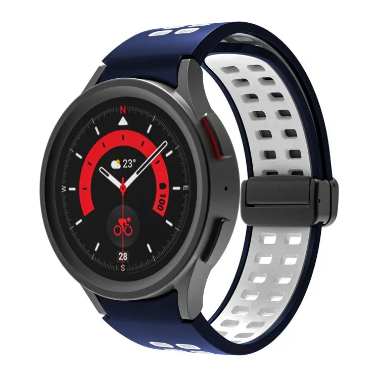 Dây đồng hồ silicone khóa gập lỗ đôi, cho Samsung Galaxy Watch5 Pro