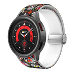 Magnetic Printed Silicone Watch Band, For Samsung Galaxy Watch5