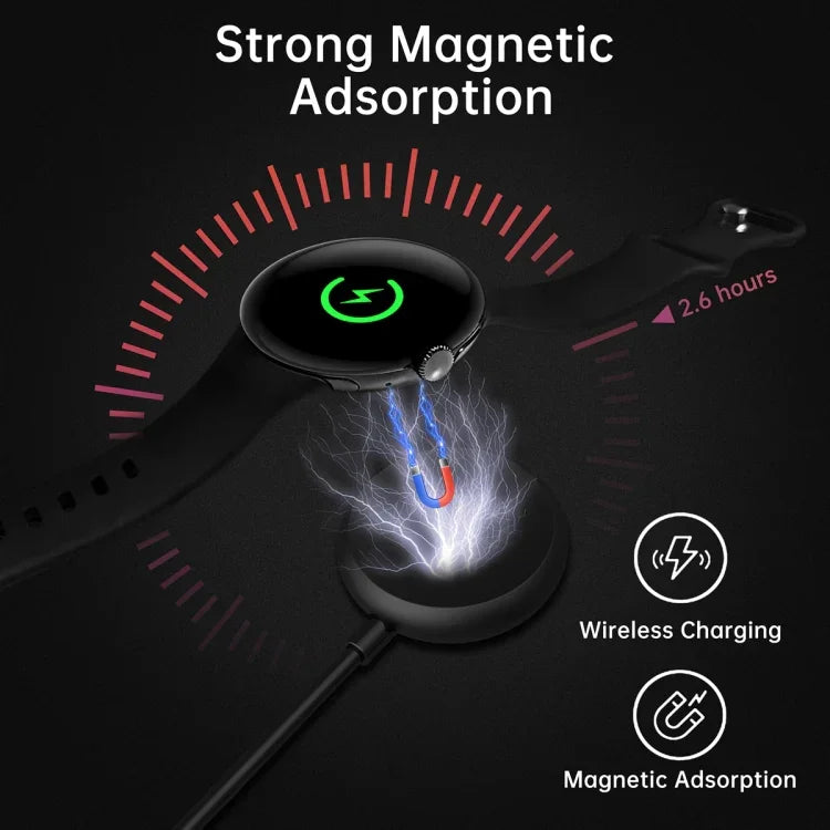 Cáp Sạc Từ Tính Đồng Hồ Thông Minh, Chiều dài: 1m, Dành cho Cổng Type-C Google Pixel Watch, Dành cho Cổng USB Google Pixel Watch