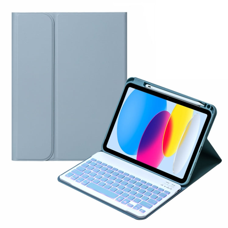 Bao Da Bàn Phím Bluetooth Có Đèn Nền SA-10DS Kèm Ngăn Đựng Bút cho Máy Tính Bảng, Dành cho iPad Thế Hệ 10 10.9 2022