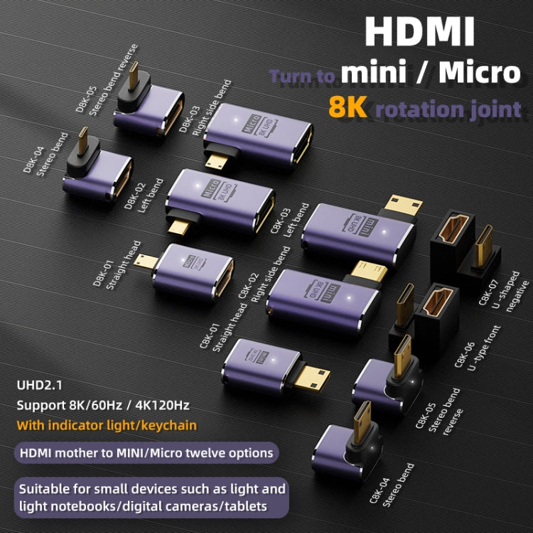 Bộ chuyển đổi HDMI 2.1 8K sang Micro HDMI, D8K-01, D8K-02, D8K-03, D8K-04, D8K-05, C8K-01, C8K-02, C8K-03, C8K-04, C8K-05, C8K-06, C8K-07