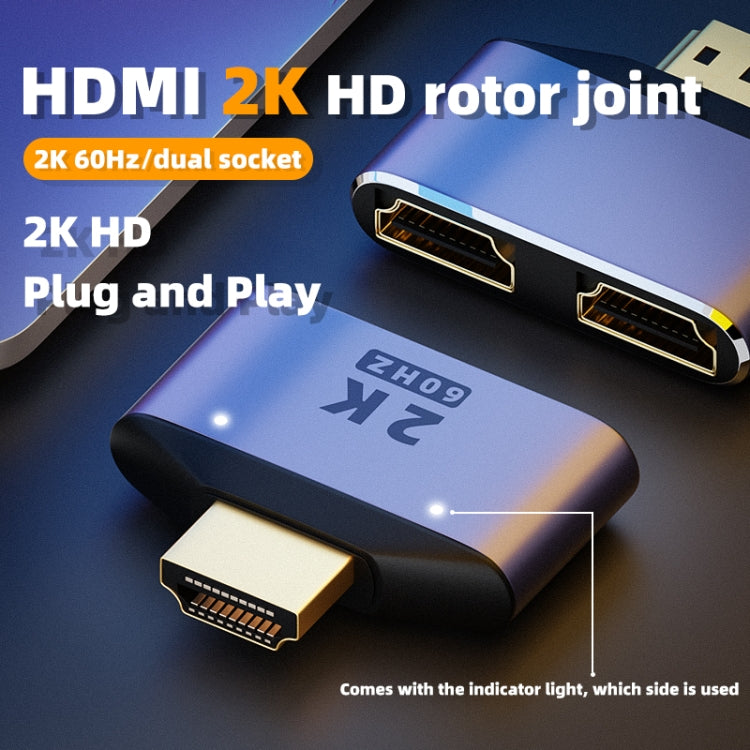 Bộ chuyển đổi HDMI 2 trong 1 2K 60Hz có đèn báo