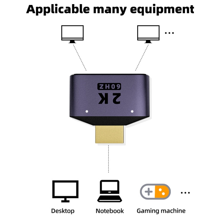 Bộ chuyển đổi HDMI 2 trong 1 2K 60Hz có đèn báo