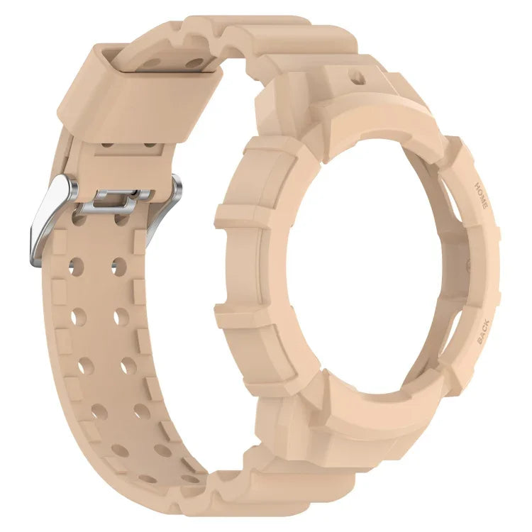 Dây đồng hồ silicone Armor + ốp bảo vệ, cho Samsung Galaxy Watch5 40mm, Samsung Galaxy Watch5 44mm, Samsung Galaxy Watch4 40mm, Samsung Galaxy Watch4 44mm