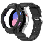 Dây đồng hồ silicone Armor + ốp bảo vệ, cho Samsung Galaxy Watch5 40mm, Samsung Galaxy Watch5 44mm, Samsung Galaxy Watch4 40mm, Samsung Galaxy Watch4 44mm