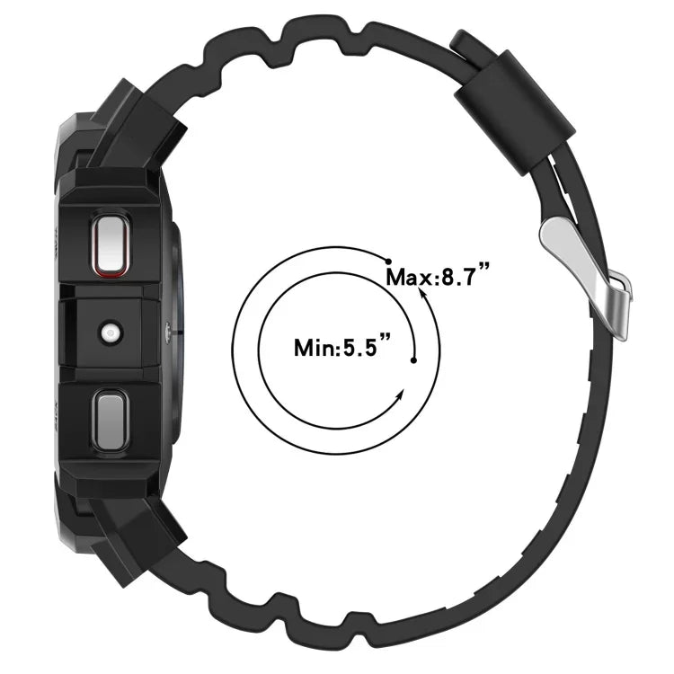 Dây đồng hồ silicone Armor + ốp bảo vệ, cho Samsung Galaxy Watch5 40mm, Samsung Galaxy Watch5 44mm, Samsung Galaxy Watch4 40mm, Samsung Galaxy Watch4 44mm
