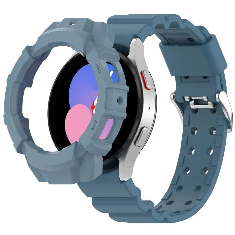 Dây đồng hồ silicone Armor + ốp bảo vệ, cho Samsung Galaxy Watch5 40mm, Samsung Galaxy Watch5 44mm, Samsung Galaxy Watch4 40mm, Samsung Galaxy Watch4 44mm