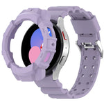 Dây đồng hồ silicone Armor + ốp bảo vệ, cho Samsung Galaxy Watch5 40mm, Samsung Galaxy Watch5 44mm, Samsung Galaxy Watch4 40mm, Samsung Galaxy Watch4 44mm