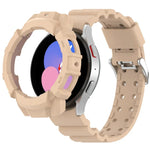 Dây đồng hồ silicone Armor + ốp bảo vệ, cho Samsung Galaxy Watch5 40mm, Samsung Galaxy Watch5 44mm, Samsung Galaxy Watch4 40mm, Samsung Galaxy Watch4 44mm