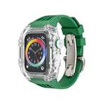 Dây đồng hồ ốp trong suốt cao su flo, Dành cho Apple Watch Series 8&7 45mm, Dành cho Apple Watch Series 8&7 45mm/SE 2&6&SE&5&4 44mm