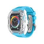 Dây đồng hồ ốp trong suốt cao su flo, Dành cho Apple Watch Series 8&7 45mm, Dành cho Apple Watch Series 8&7 45mm/SE 2&6&SE&5&4 44mm
