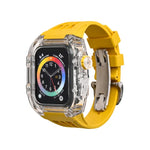 Dây đồng hồ ốp trong suốt cao su flo, Dành cho Apple Watch Series 8&7 45mm, Dành cho Apple Watch Series 8&7 45mm/SE 2&6&SE&5&4 44mm