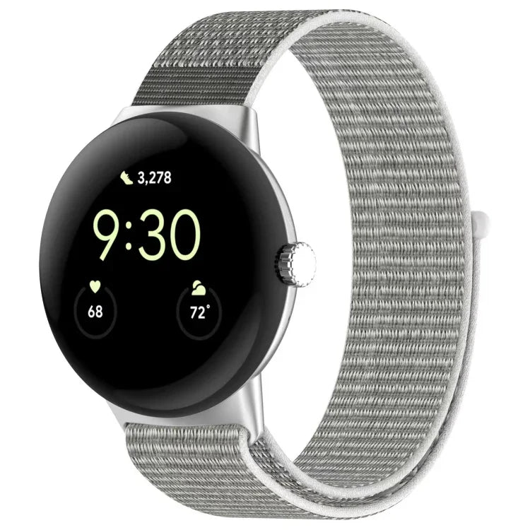 Dây đồng hồ vòng nylon đầu kim loại cho Google Pixel Watch 4 / 3 / 2 / 1 41mm