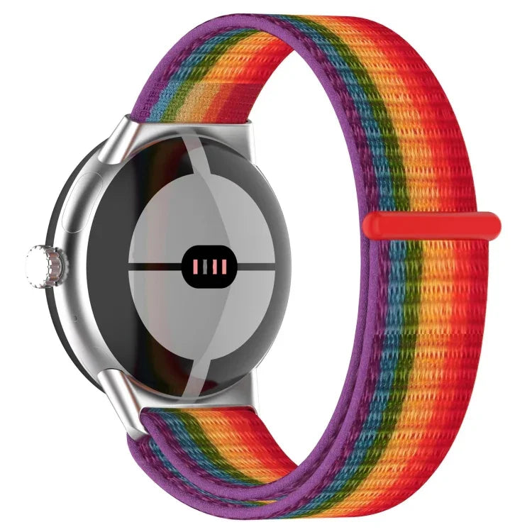 Dây đồng hồ vòng nylon đầu kim loại cho Google Pixel Watch 4 / 3 / 2 / 1 41mm