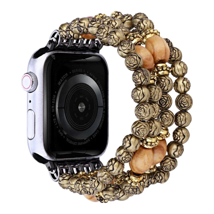 Dây đồng hồ hạt hoa hồng, Dành cho Apple Watch Ultra 49mm / Series 8&7 45mm, Dành cho Apple Watch Series 8&7 41mm