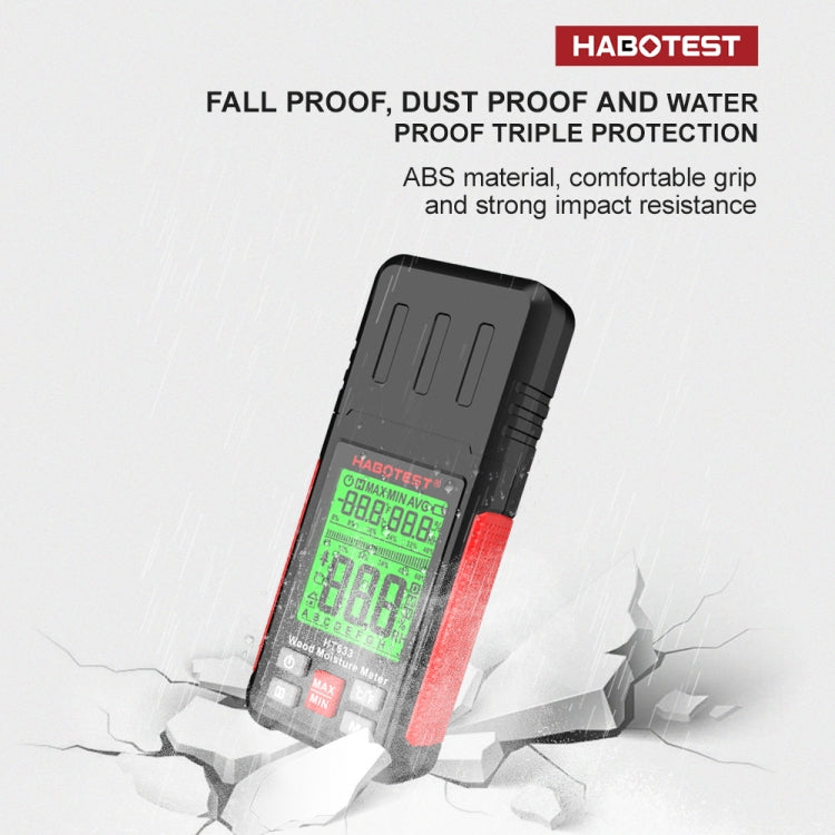 Máy đo độ ẩm gỗ kỹ thuật số đa chức năng cầm tay HABOTEST HT633, HT633