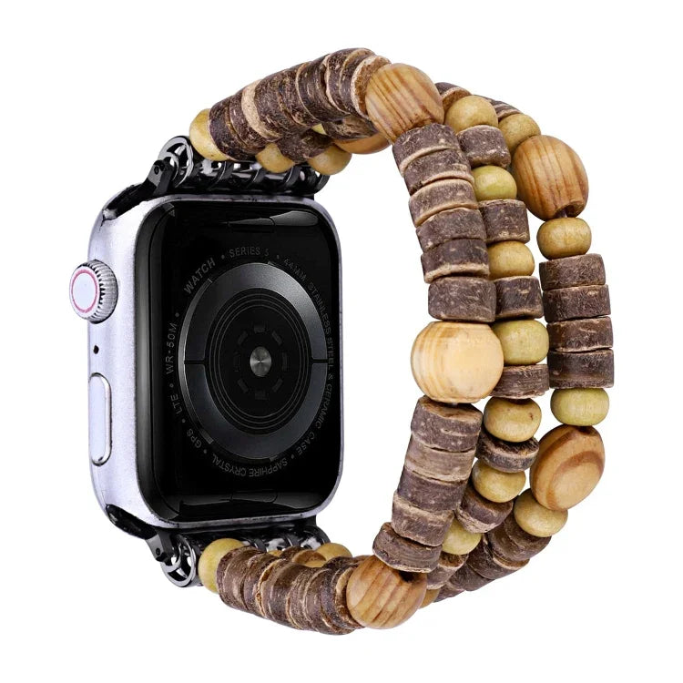 Dây đồng hồ hạt gỗ, Dành cho Apple Watch Ultra 49mm / Series 8&7 45mm, Dành cho Apple Watch Series 8&7 41mm