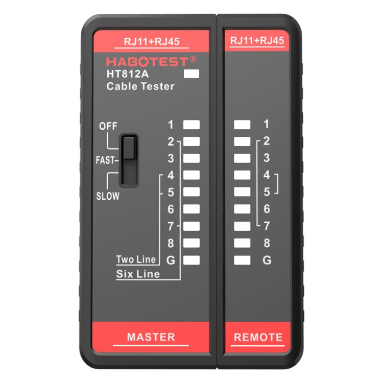 Máy kiểm tra đường dây điện thoại và mạng 2 trong 1 HABOTEST HT812A, HT812A
