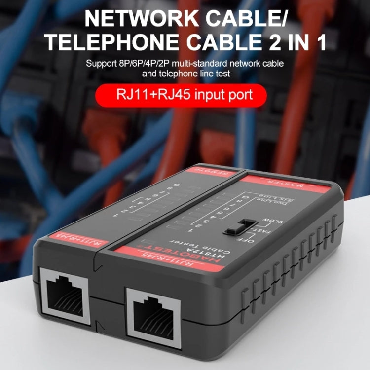 Máy kiểm tra đường dây điện thoại và mạng 2 trong 1 HABOTEST HT812A, HT812A