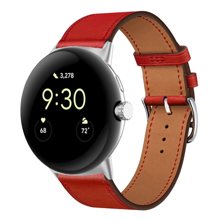 Dây đồng hồ da thật, Dành cho Google Pixel Watch 4 / 3 / 2 / 1 41mm