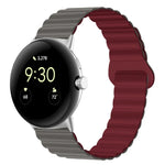 Dây đồng hồ silicone khóa cài ngược nam châm, cho Google Pixel Watch 4 / 3 / 2 / 1 41mm