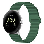 Dây đồng hồ silicone khóa cài ngược nam châm, cho Google Pixel Watch 4 / 3 / 2 / 1 41mm