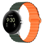 Dây đồng hồ silicone khóa cài ngược nam châm, cho Google Pixel Watch 4 / 3 / 2 / 1 41mm