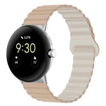 Dây đồng hồ silicone khóa cài ngược nam châm, cho Google Pixel Watch 4 / 3 / 2 / 1 41mm