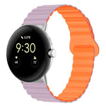 Dây đồng hồ silicone khóa cài ngược nam châm, cho Google Pixel Watch 4 / 3 / 2 / 1 41mm