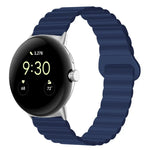 Dây đồng hồ silicone khóa cài ngược nam châm, cho Google Pixel Watch 4 / 3 / 2 / 1 41mm