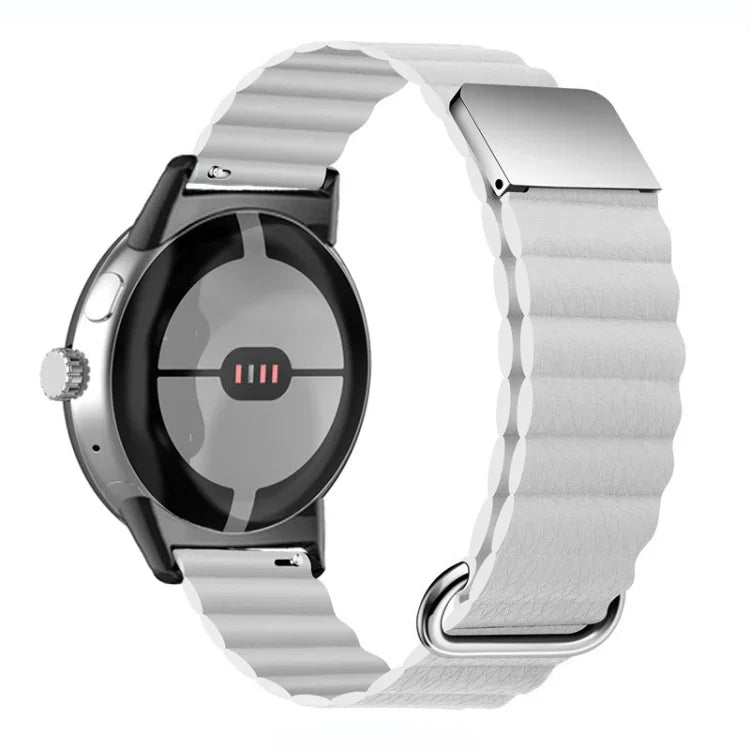 Dây đồng hồ da thật khóa từ ngược cho Google Pixel Watch 4 / 3 / 2 / 1 41mm