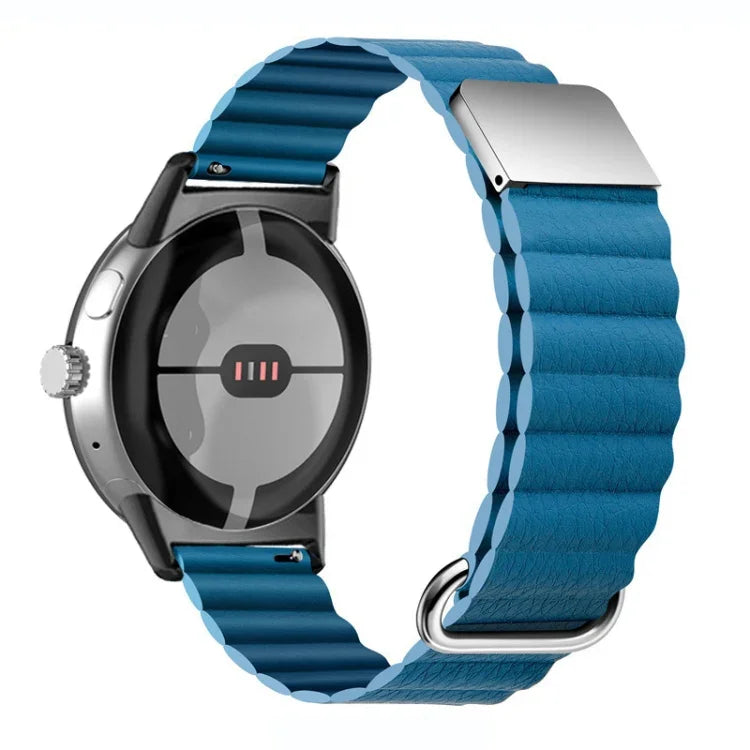 Dây đồng hồ da thật khóa từ ngược cho Google Pixel Watch 4 / 3 / 2 / 1 41mm