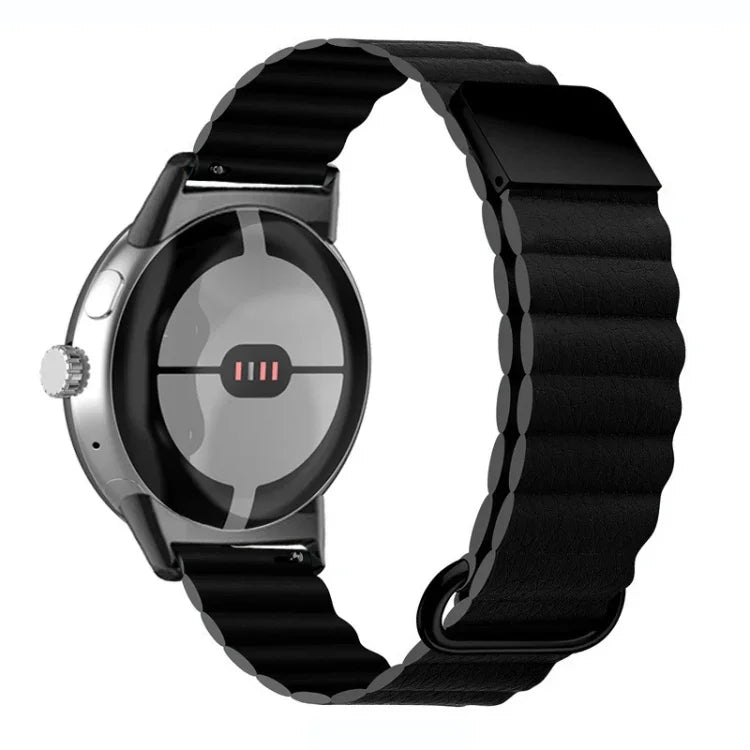 Dây đồng hồ da thật khóa từ ngược cho Google Pixel Watch 4 / 3 / 2 / 1 41mm