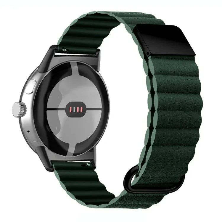 Dây đồng hồ da thật khóa từ ngược cho Google Pixel Watch 4 / 3 / 2 / 1 41mm