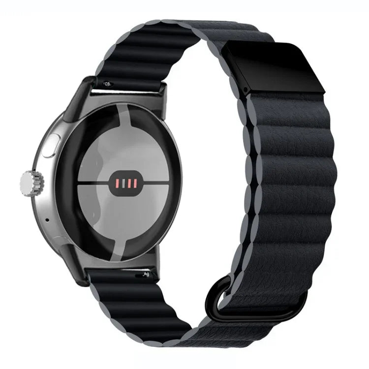 Dây đồng hồ da thật khóa từ ngược cho Google Pixel Watch 4 / 3 / 2 / 1 41mm