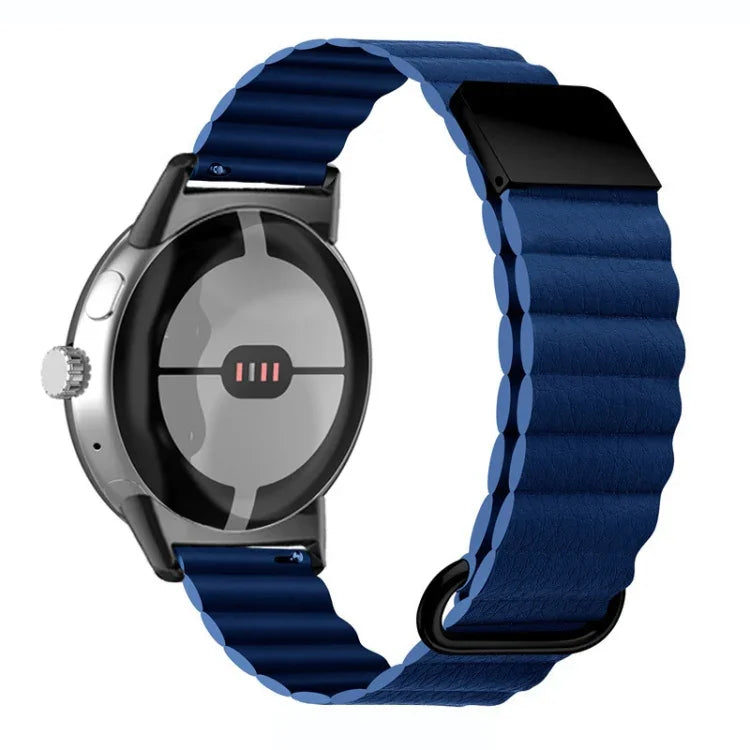 Dây đồng hồ da thật khóa từ ngược cho Google Pixel Watch 4 / 3 / 2 / 1 41mm